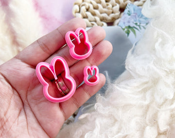 Easter Bunny Shape Collection Polymer Clay Cutter | Fondant Cutter | Cookie Cutter
